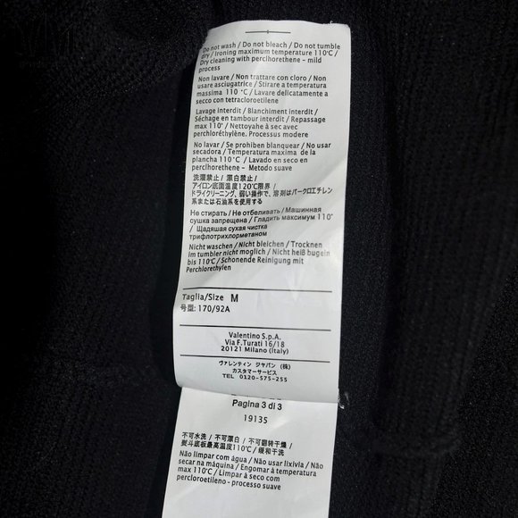 Valentino | Black Stretch Knit Short Sleeve Dress - Picture 10 of 13